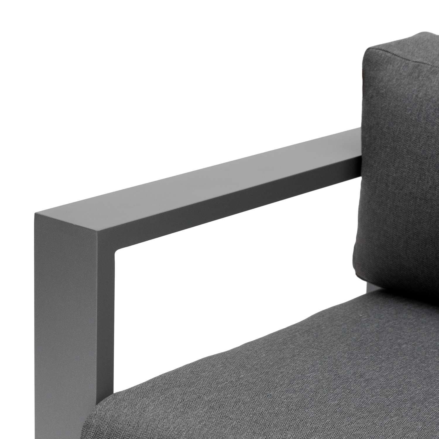 Canapé de jardin en aluminium Allure - 2 places - Graphite - 5
