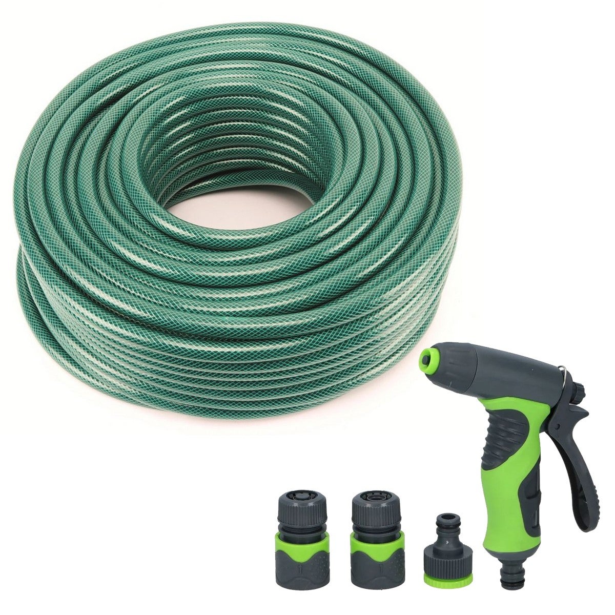 Kit Lance Arrosage + Raccords Aquastop - Adaptateur Robinet 3/4" Avec Réducteur, Tuyau 19 Mm - 13