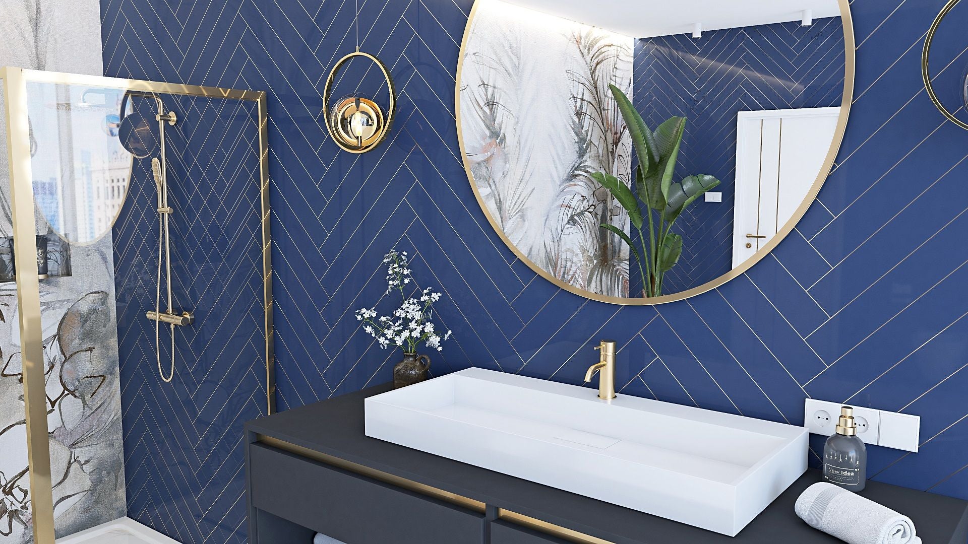 VASQUE EN CONGLOMÉRAT REA GOYA 100 WHITE 100X46X10CM - 6