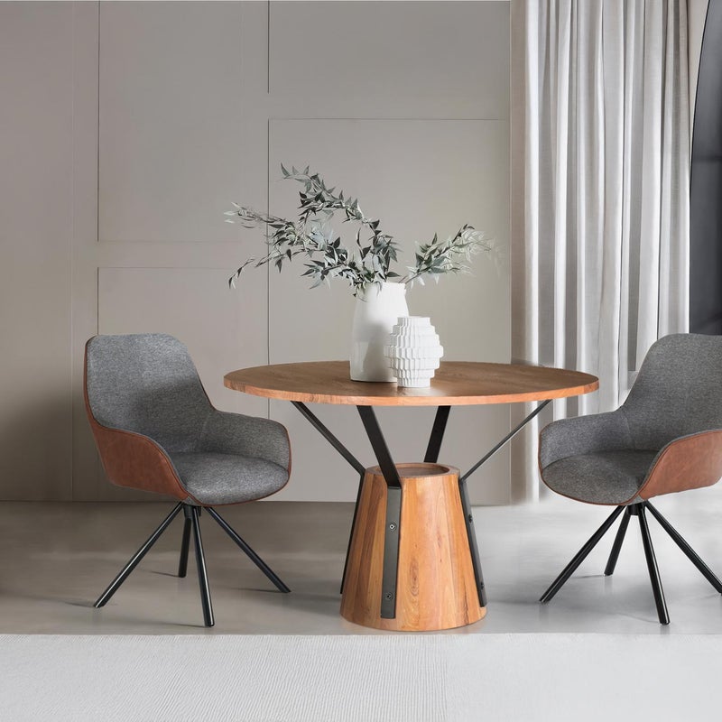 Zestaw 2 obrotowych leżanek pokrytych materiałem