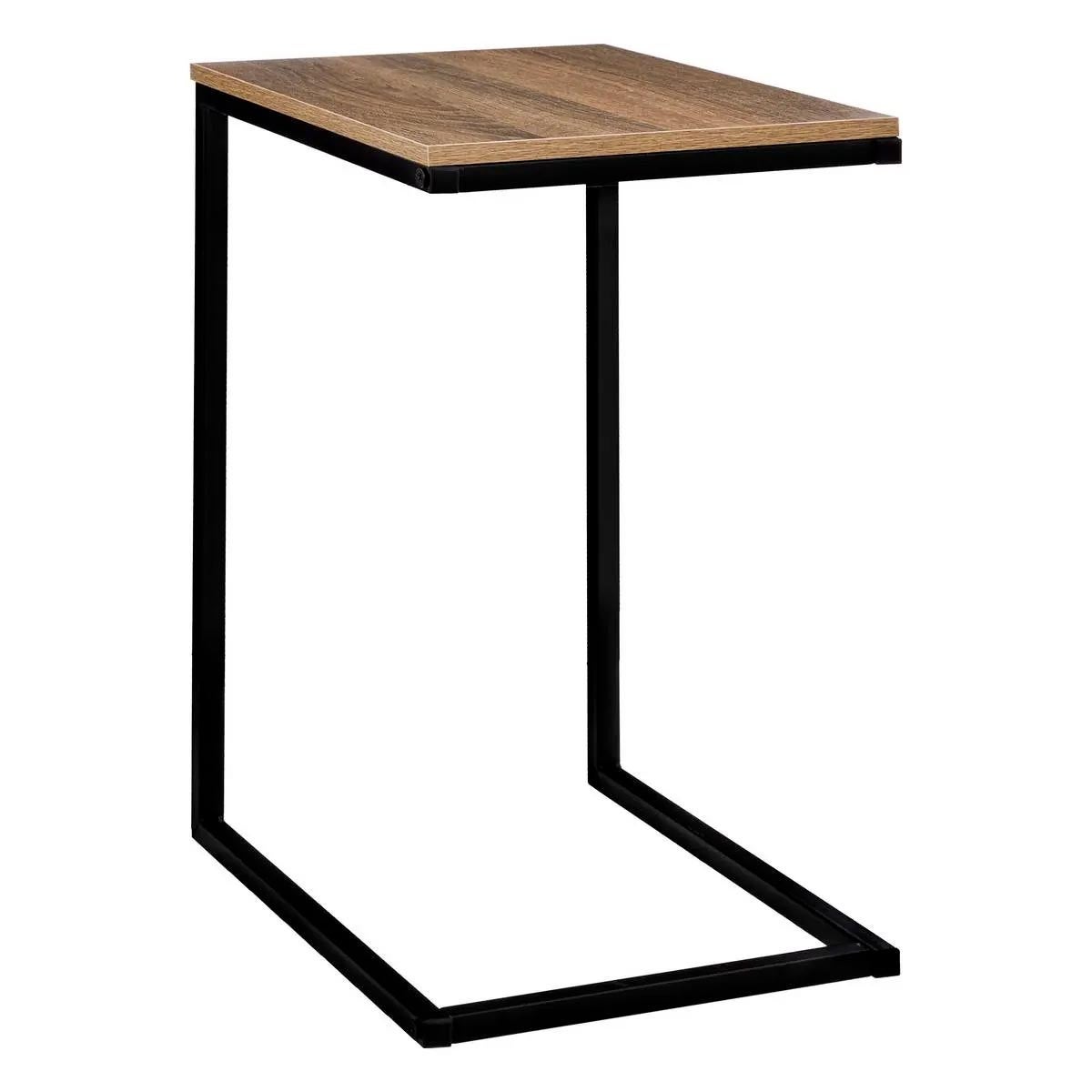 Stolik boczny prostokątny Aliaj do salonu 5FIVE SIMPLY SMART metalowy z drewnianym blatem 45x35 cm 1 szt.