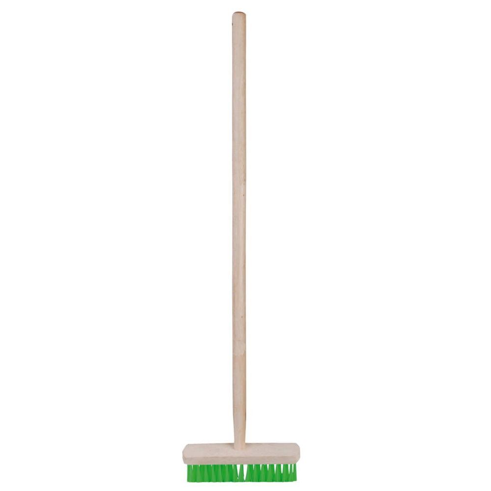 Escoba de madera verde FSC para niños 20x4x82cm | Leroy Merlin