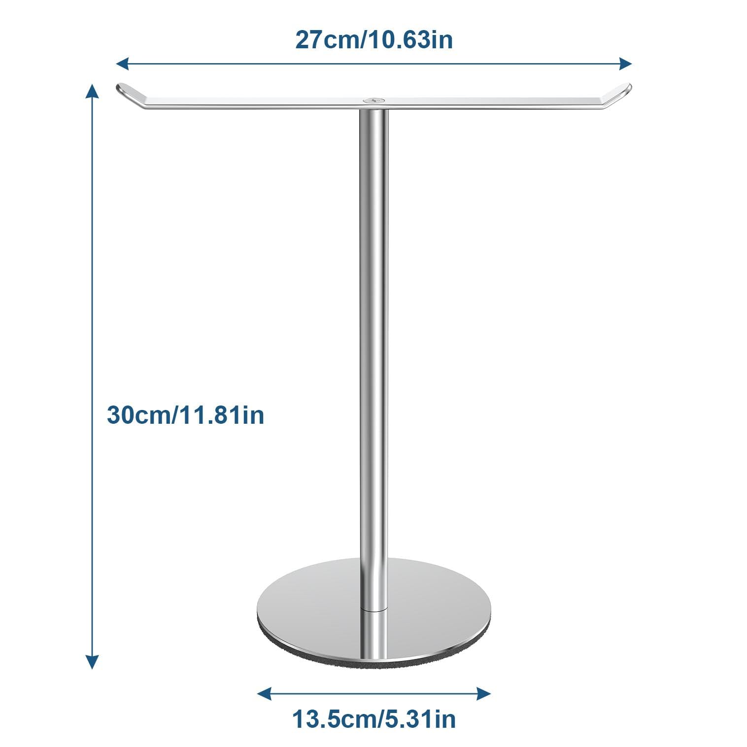 Wieszak na ręczniki w kształcie litery T ze stali nierdzewnej do łazienki i kuchni, wodoodporny organizer blatowy z podstawą odporną na zarysowania - 8