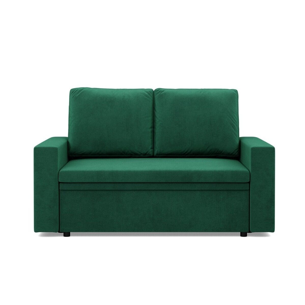 Sofa dwuosobowa, BLOM, velvet, 148x87x90 cm, butelkowa zieleń | TYLETEGOTU