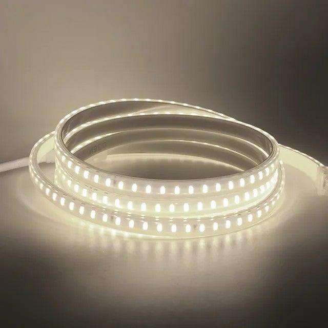 Kit Ruban LED 220v 10M blanc neutre 4000K étanche IP67 avec fixations fournies, intérieur et extérieur - DIGILAMP