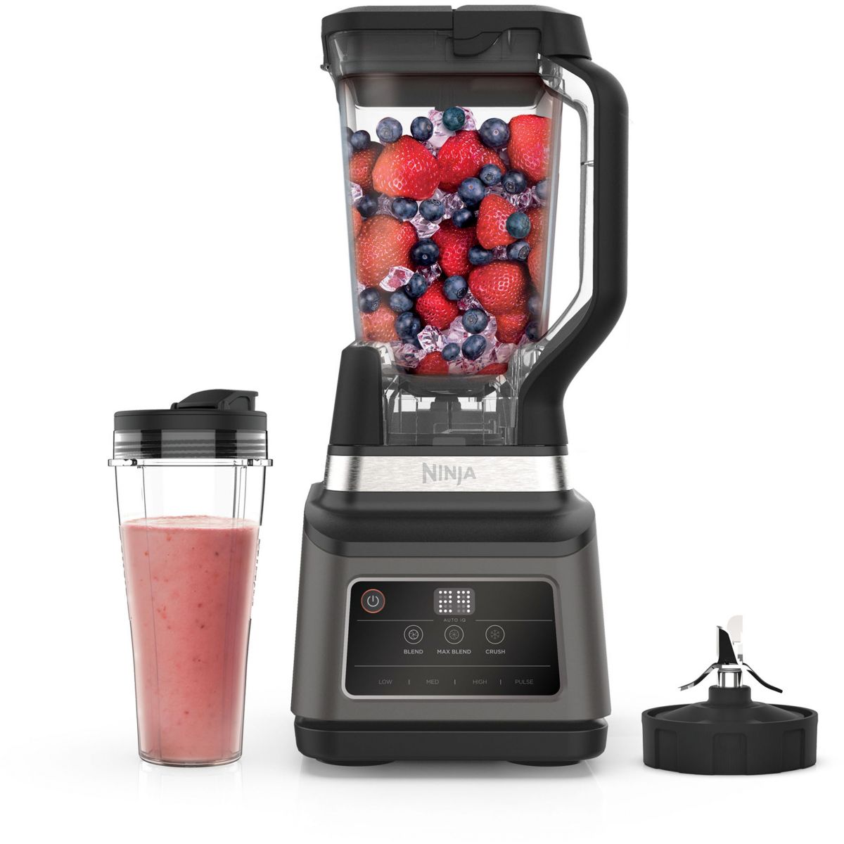 Batidora de Vaso NINJA BN750EU | 1200W, Negro, Gris Piedra, Inox