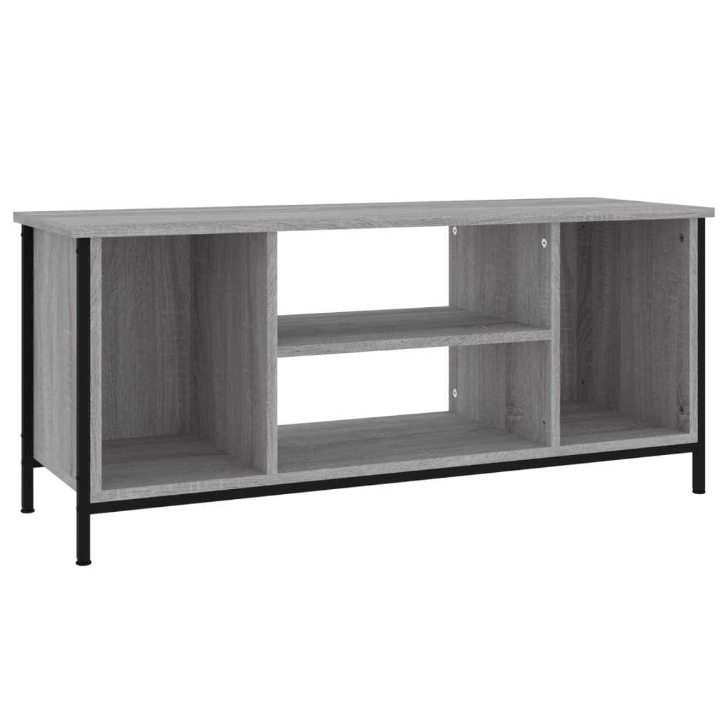 Meuble TV sonoma gris 102x35x45 cm bois d'ingénierie - 2
