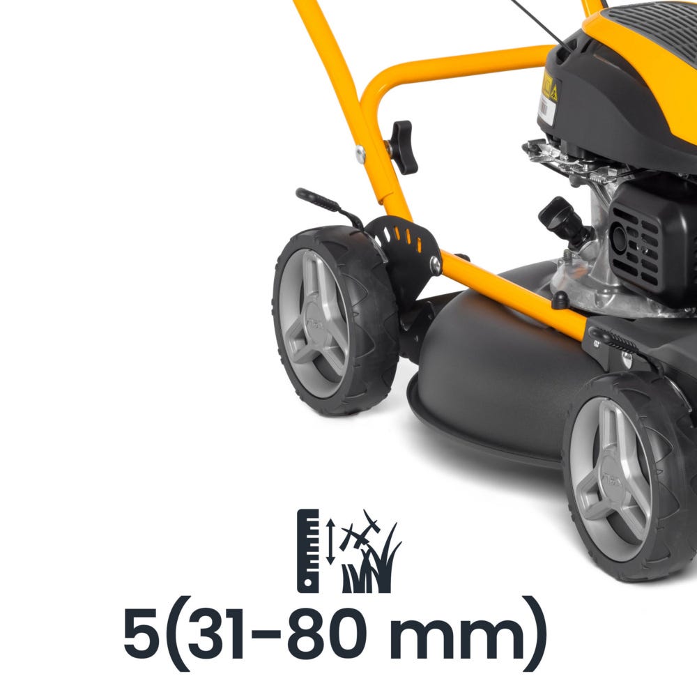 STIGA Multiclip 47 Tondeuse Thermique Poussée 123 cc 45 cm de Coupe Système Mulching Guidon Pliable - 8