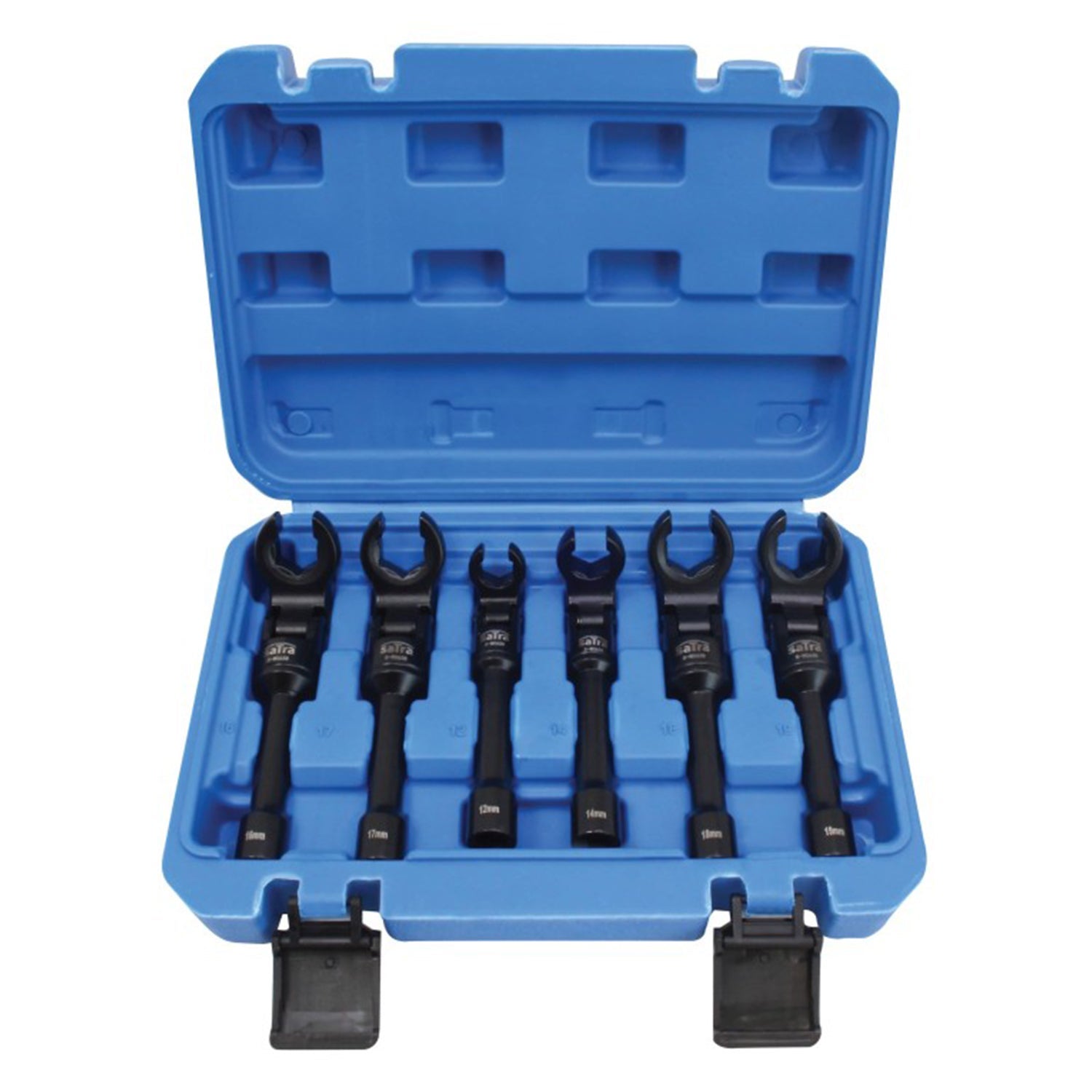 Set de 6 chei tubulare 3/8 cu articulatie pentru conducte 12-19mm 6buc