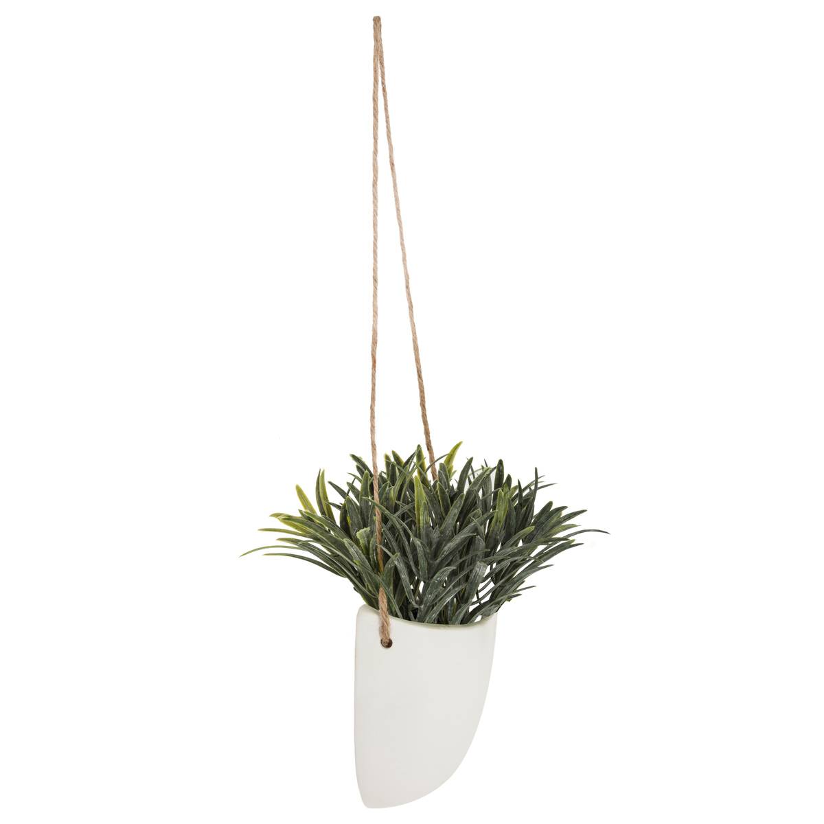 Plante Artificielle À Suspendre Pot Céramique H20cm Multicolore - Atmosphera Créateur d'intérieur - 8