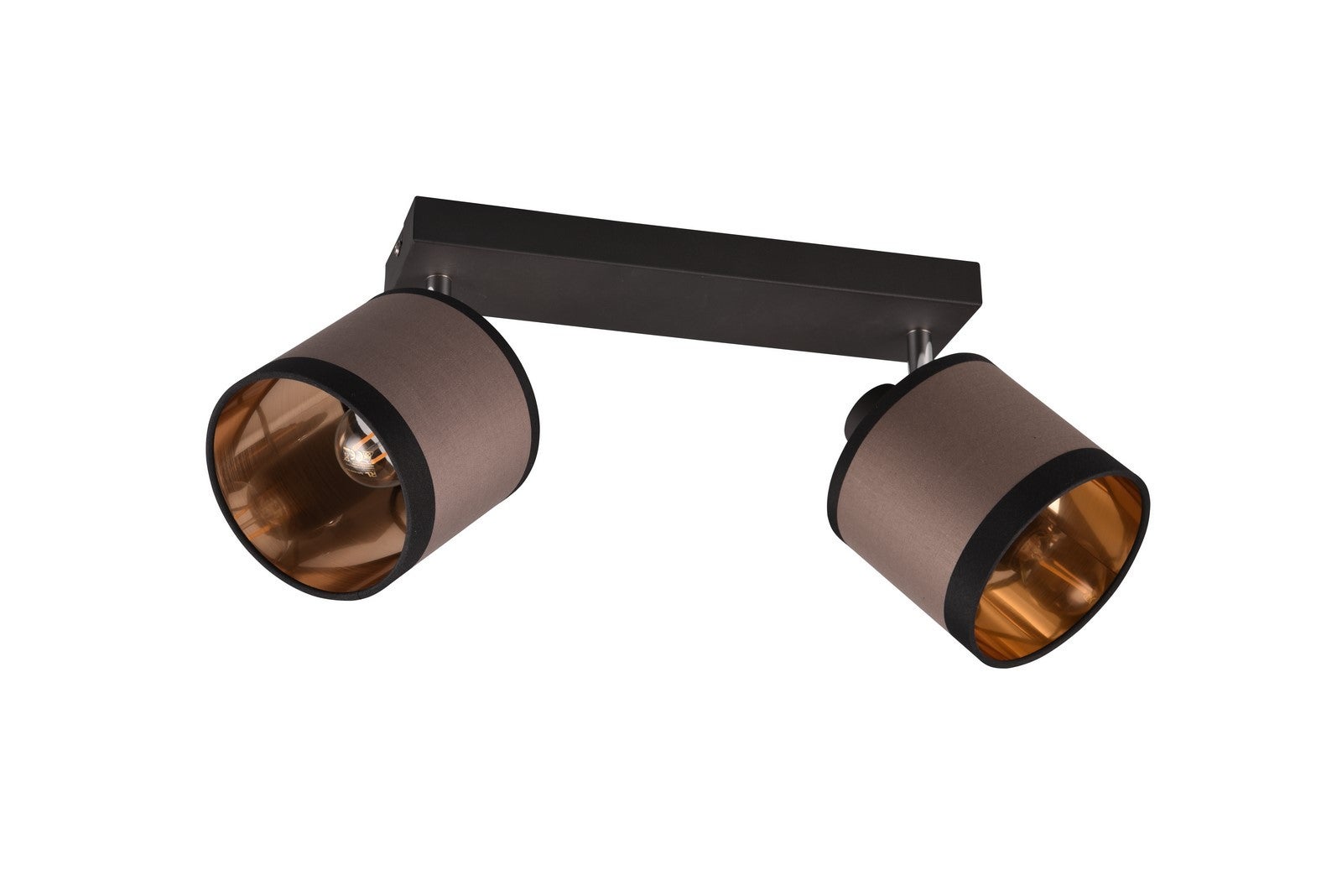Lampa sufitowa wisząca Davos czarno-beżowa 2xE14x10W wym: 21 x 38 x 16 cm metal RL