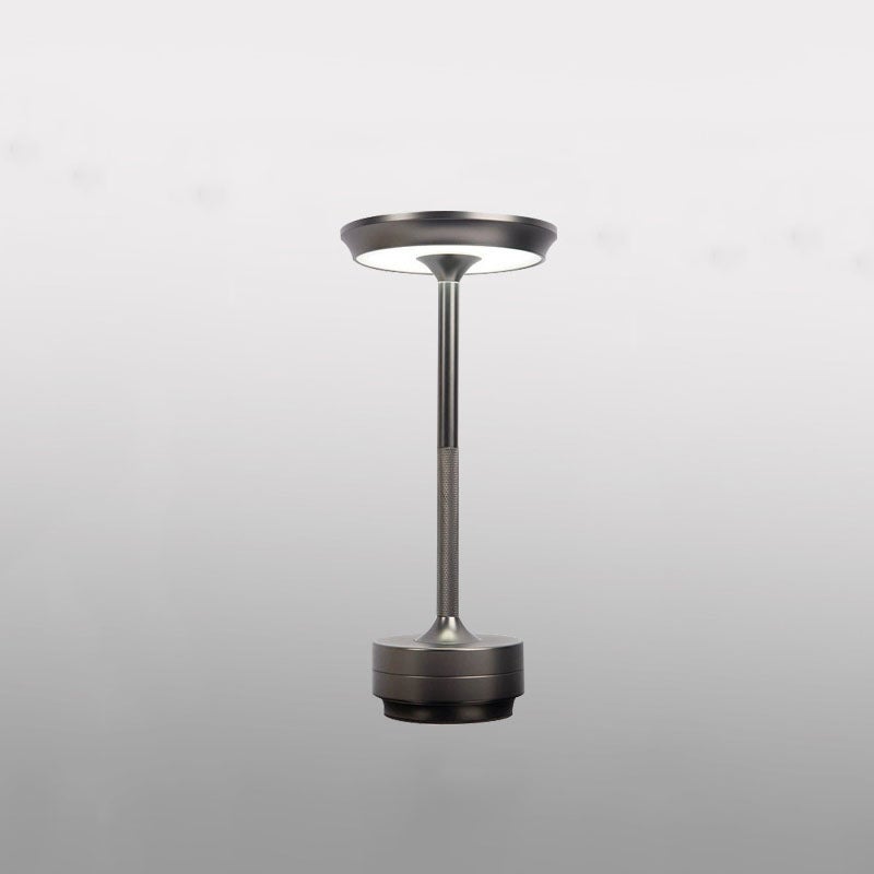 Dotykowa lampa stołowa USB z możliwością ładowania, lampka nocna LED do dekoracji restauracji w stylu industrialnym (czarna)