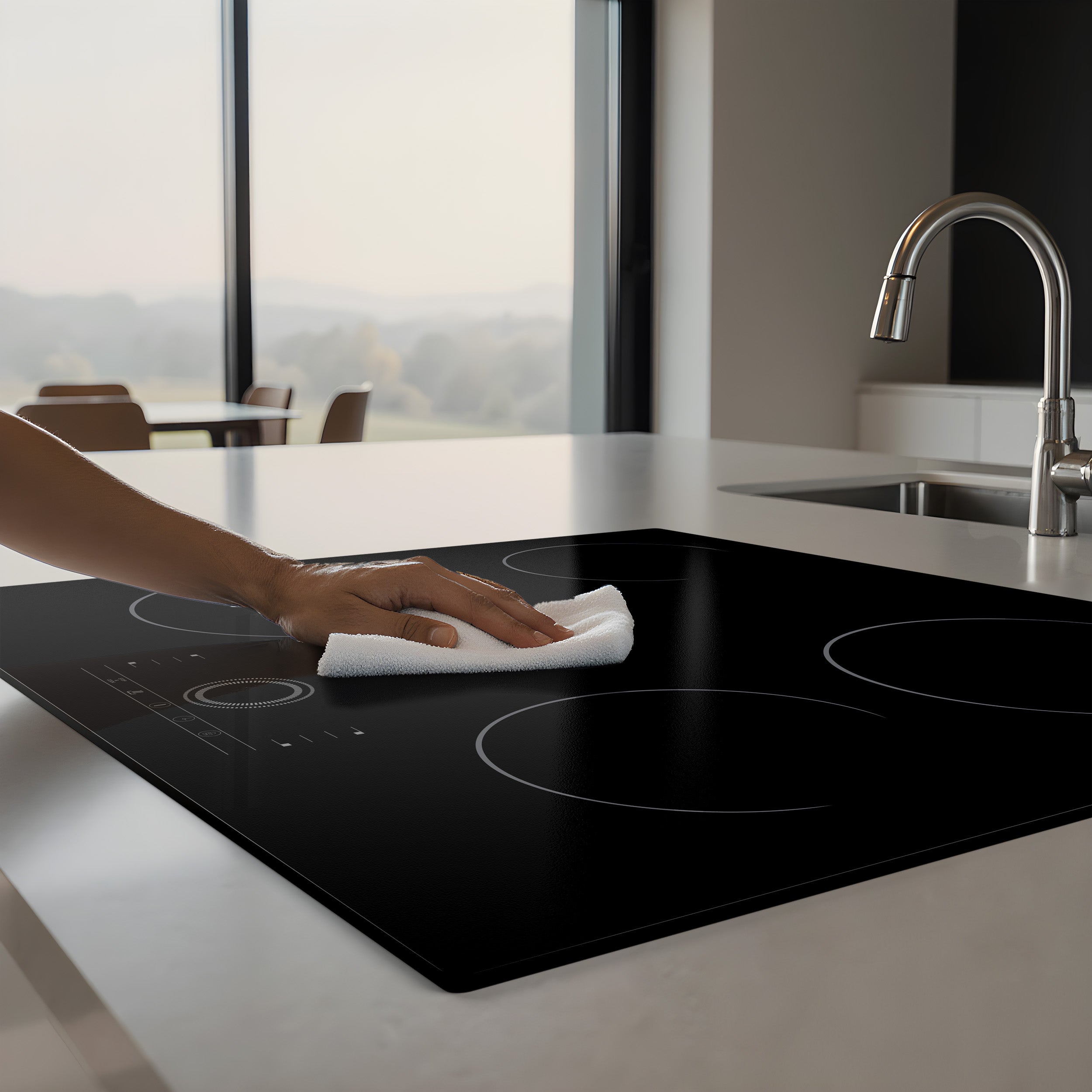 CDV Plaque Vitrocéramique 4 foyers Encastrable 6000W 9 Niveaux de Puissance Touche tactile Minuterie 99 mins CDVER604 - 7