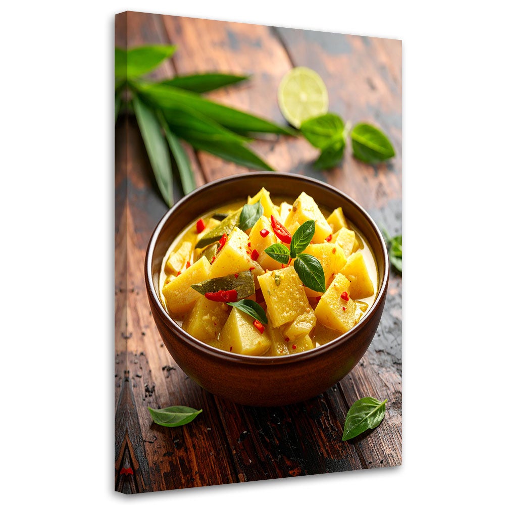 Obraz do kuchni jadalni, Miska Bambus Curry 80x120