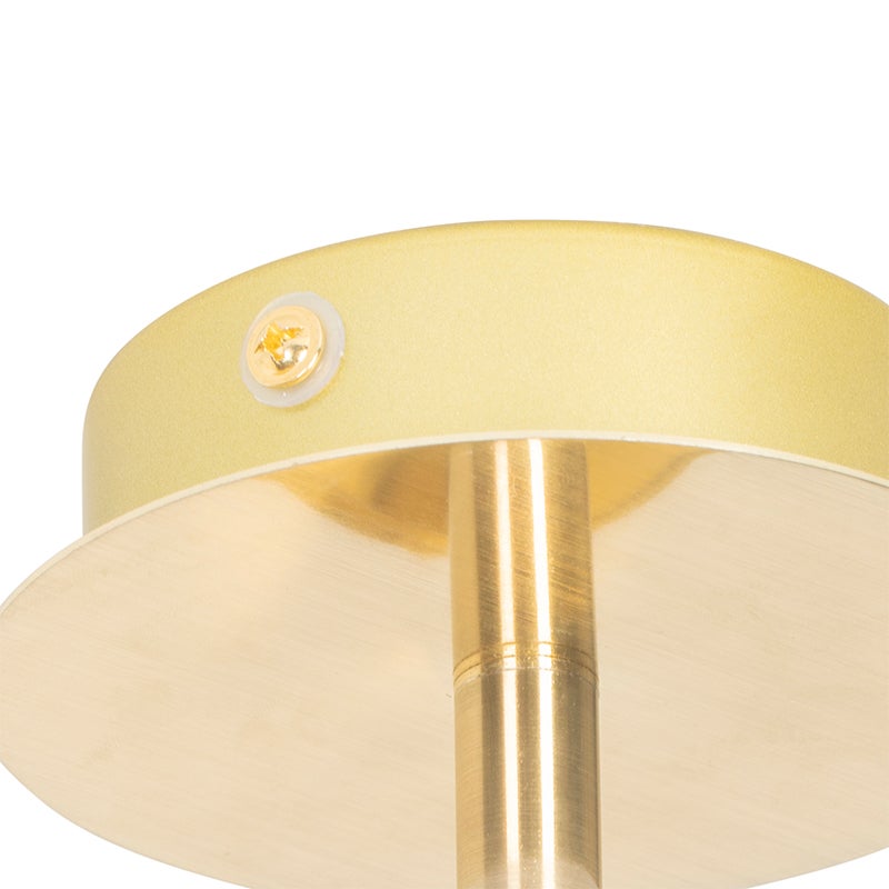 Qazqa spot de plafond - Ducha - doré/laiton, gu10, max. 35w, 10cm, rond, IP44, idéal pour le salon, la cuisine et - 9