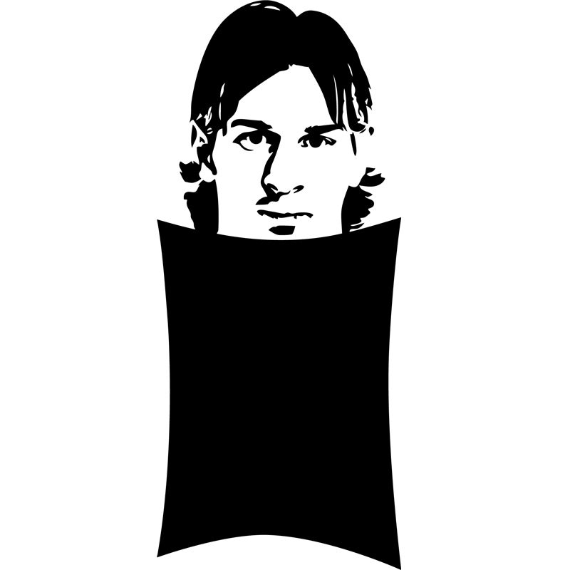 Adesivo ardesia Lionel Messi - Sticker adesivo - adesivi murali - 50x20cm - 2