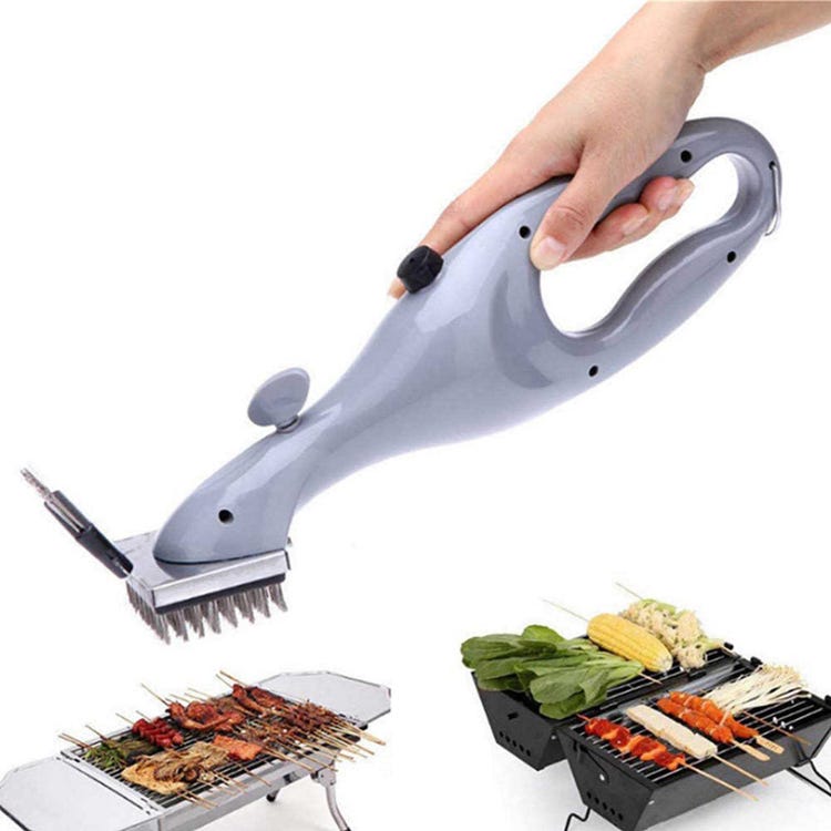 Escova de limpeza para churrasqueira - escovas para limpeza de grelhas a vapor - acessórios de limpeza para grelhas de aço inoxidável - 4
