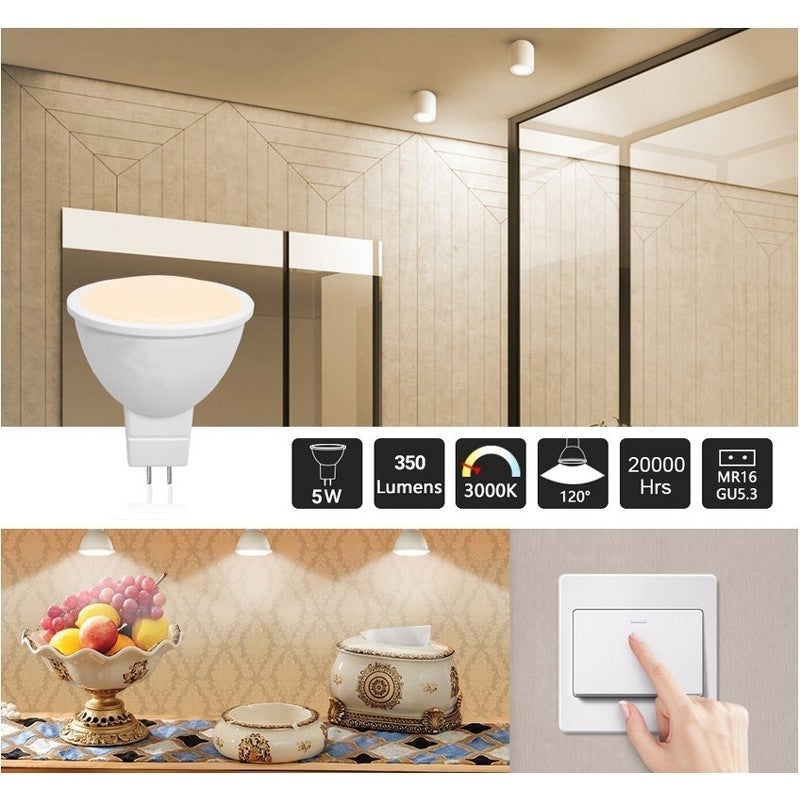 Ampoule LED GU5.3 / MR16 5W 12V 350lm - Blanc Neutre - 6