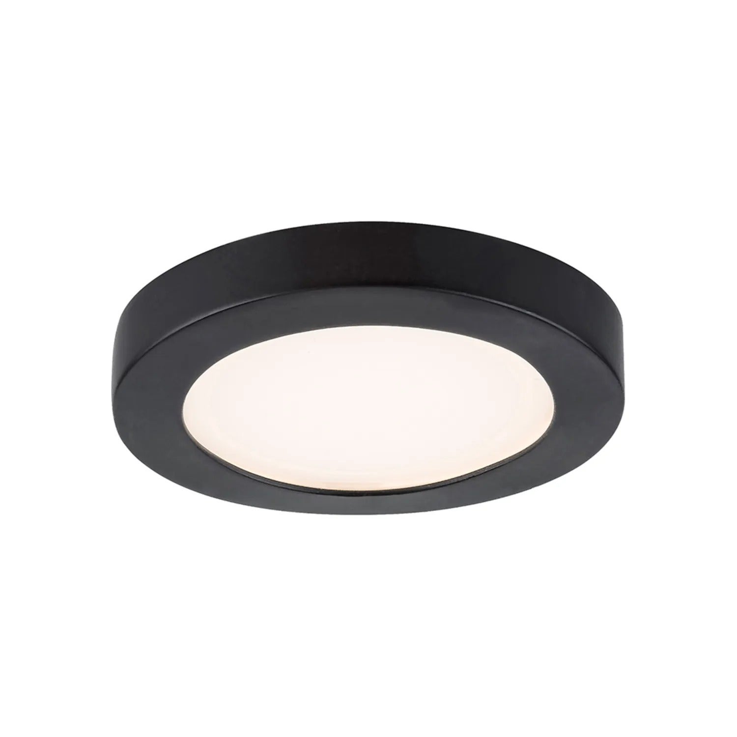 Plafon wpuszczany Coco okrągły czarno-biały LED 3W 4000K 220lm wym: 1 x 8,5 cm IP44 tworzywo sztuczne Rabalux