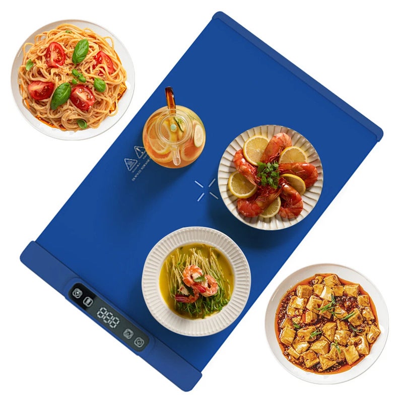 QREIHLPY Plateau Chauffant électrique Portable Avec 5 Températures Réglables Et Minuterie De 4 Heures, Verrouillage Enfant