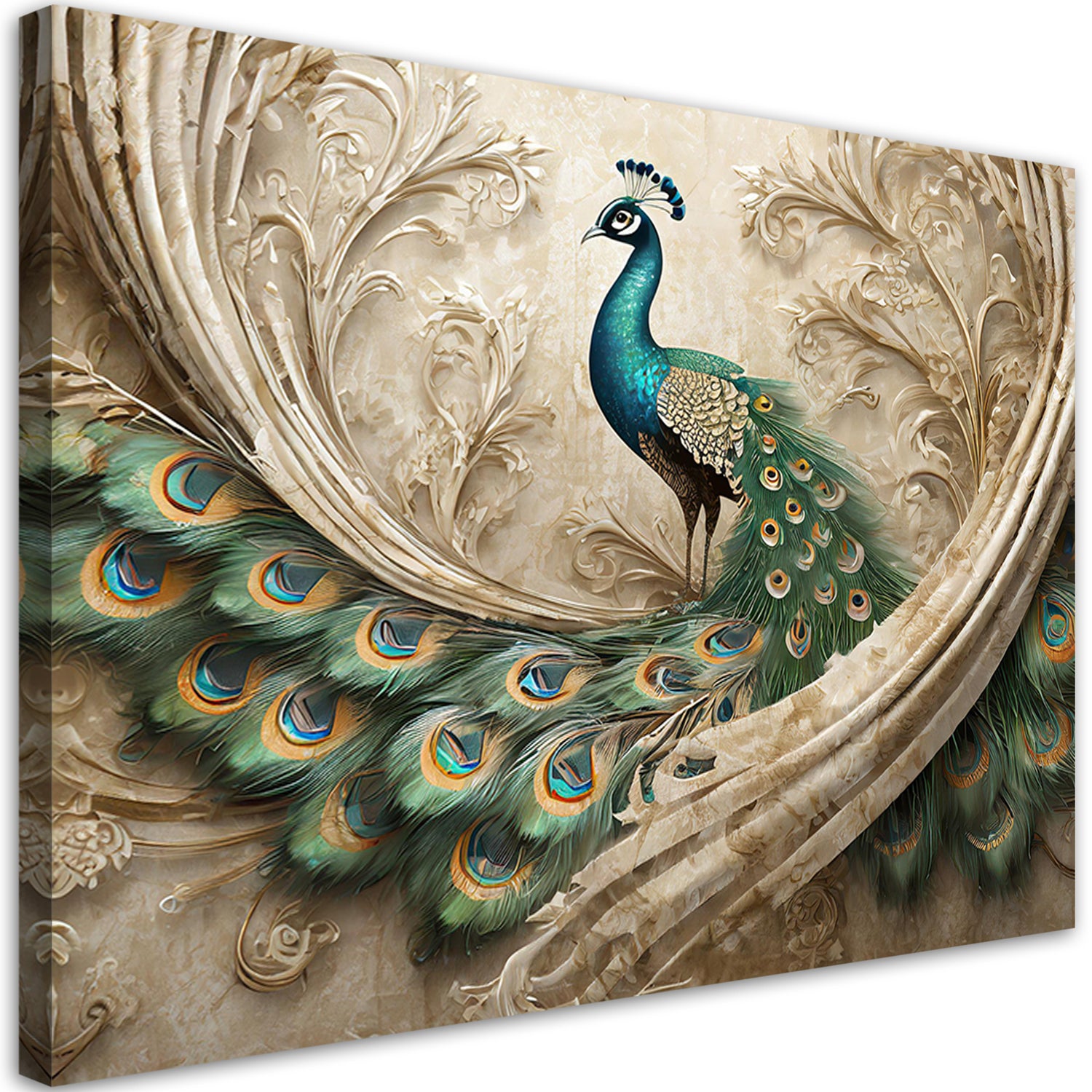 Sculpture De Jardin Paon En Métal - 74 Cm - Palazzo INT - Déco Intérieur/extérieur
