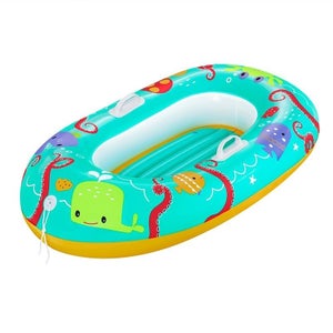 Bateau Gonflable à Fond Transparent – 160x110 Cm, PVC Renforcé, Charge Max 80 Kg, Léger, Pour Lac, Plage, Détente En Famille