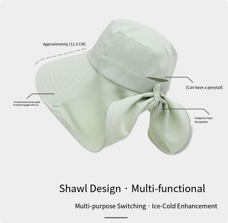 Chapeau de soleil à larges bords, chapeau de pêcheur d'été pour femme avec protection UV, chapeau de protection solaire - 4