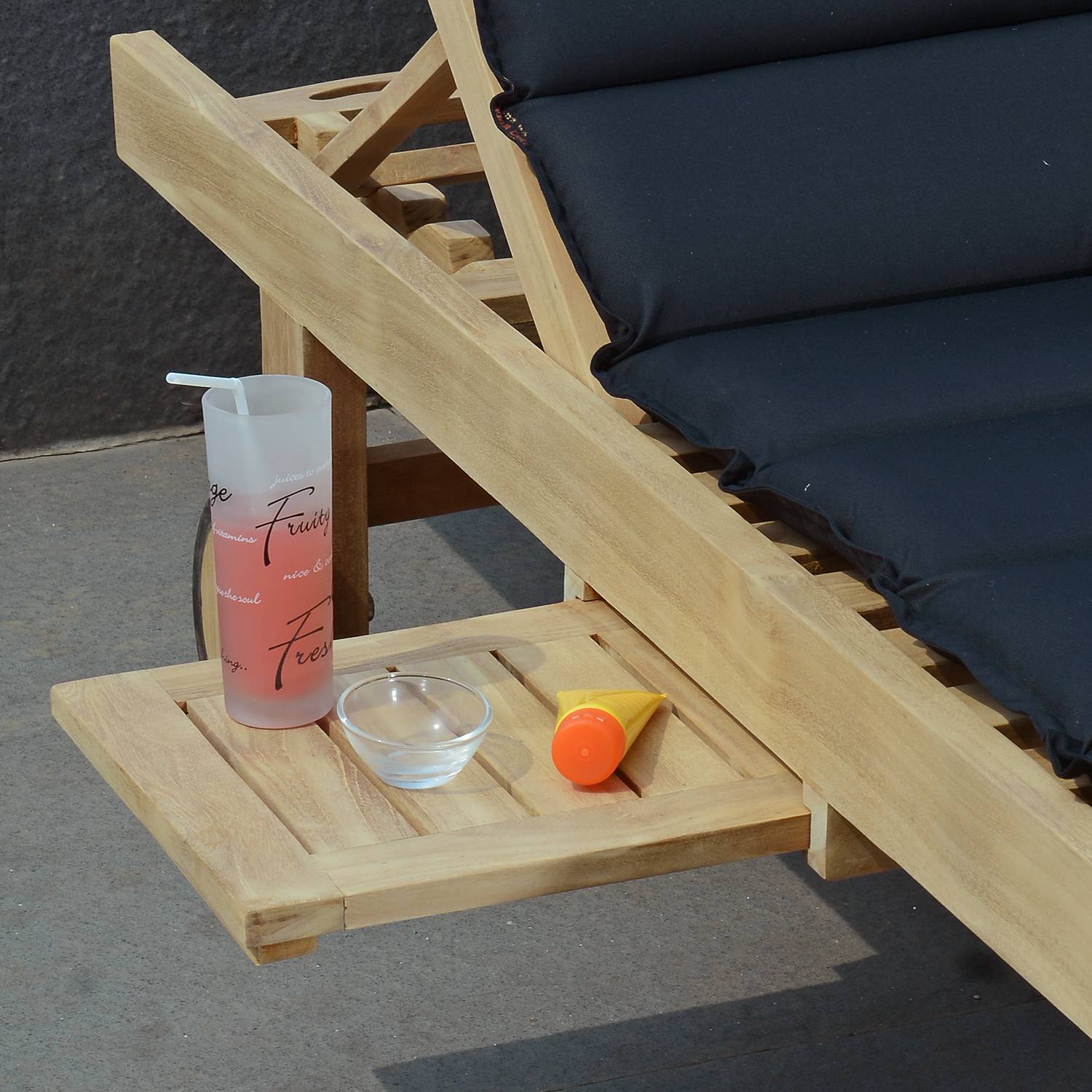 Bain de Soleil en teck massif Palawan - 5