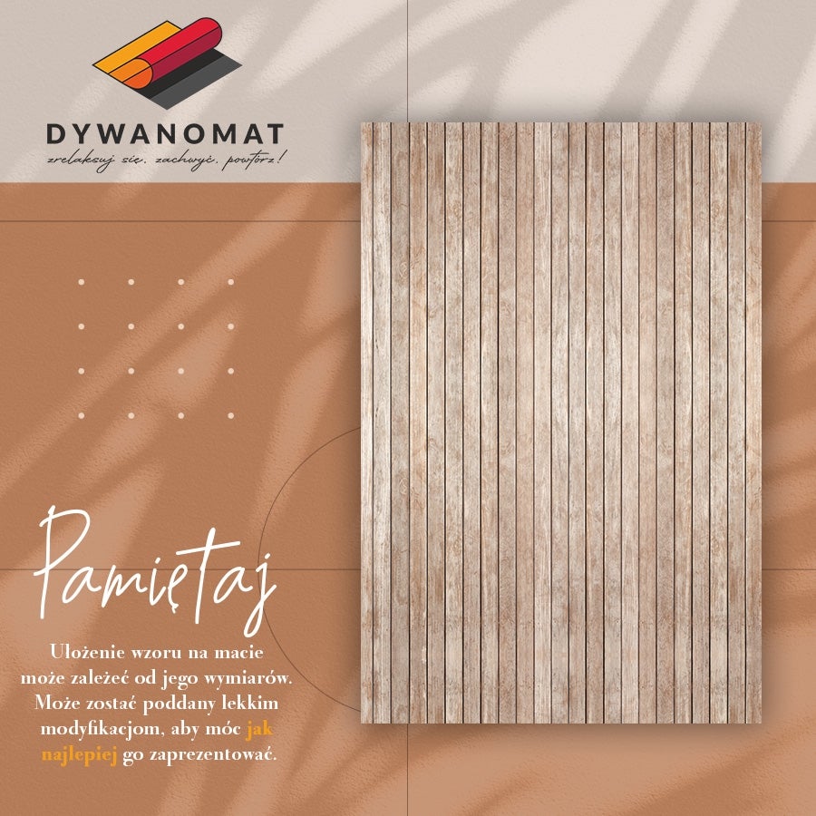 Tapis vinylique intérieur planche à rayures décoratives, tapis en vinyle intérieur graphique bois 140x210 – Tulup - 3