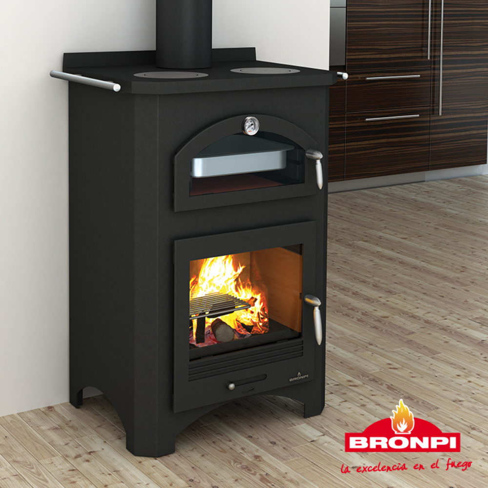 Cucina a legna con forno + piano cottura Monza BRONPI - 7