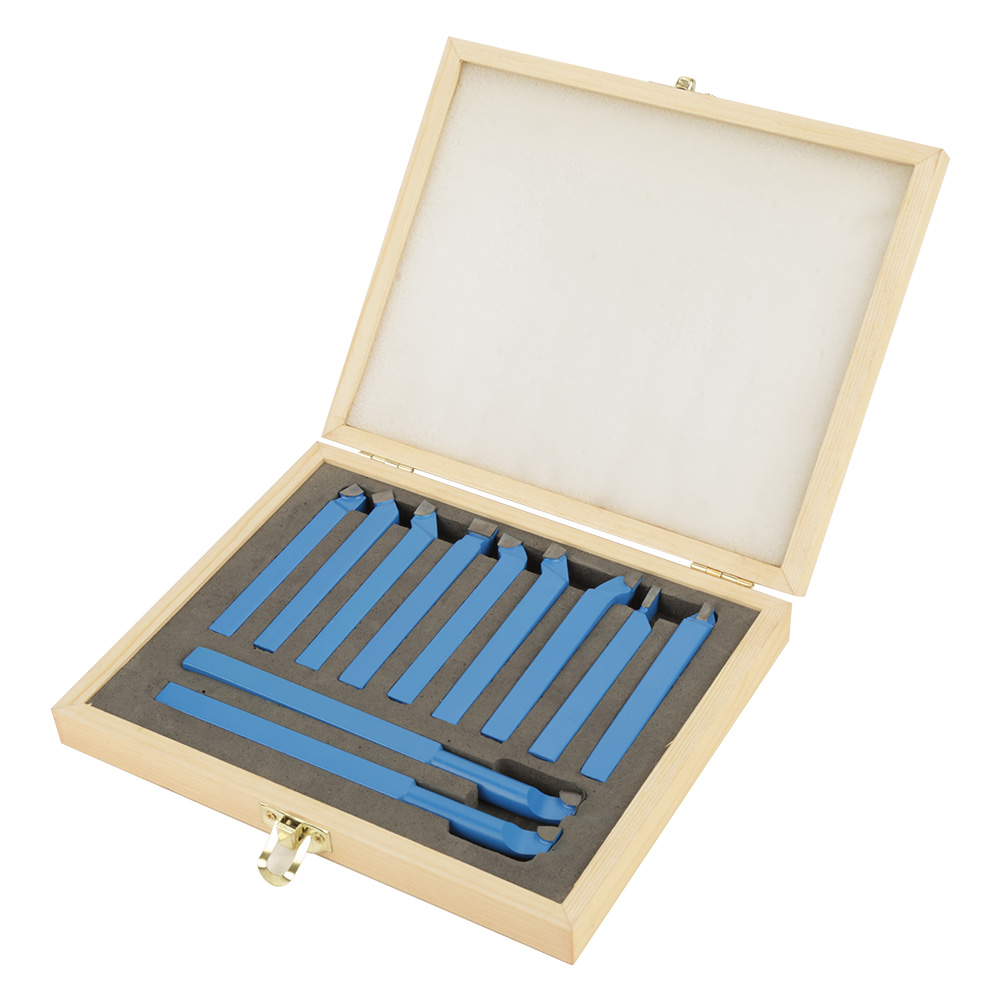 Set 4 Utensili Per Tornitura Legno Con Impugnatura E Prolunga - Frese In Metallo Duro, Manico In Alluminio - 3