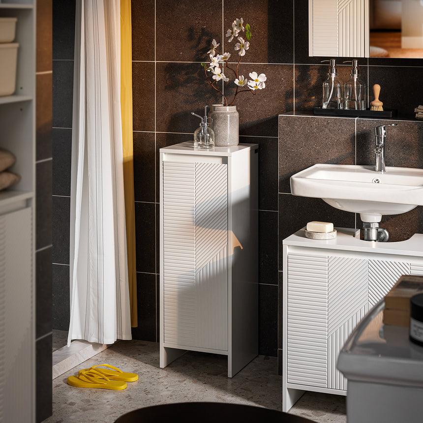 Mueble para Ropa Sucia Canasto para la Colada Amario BZR154-W SoBuy ES - 9