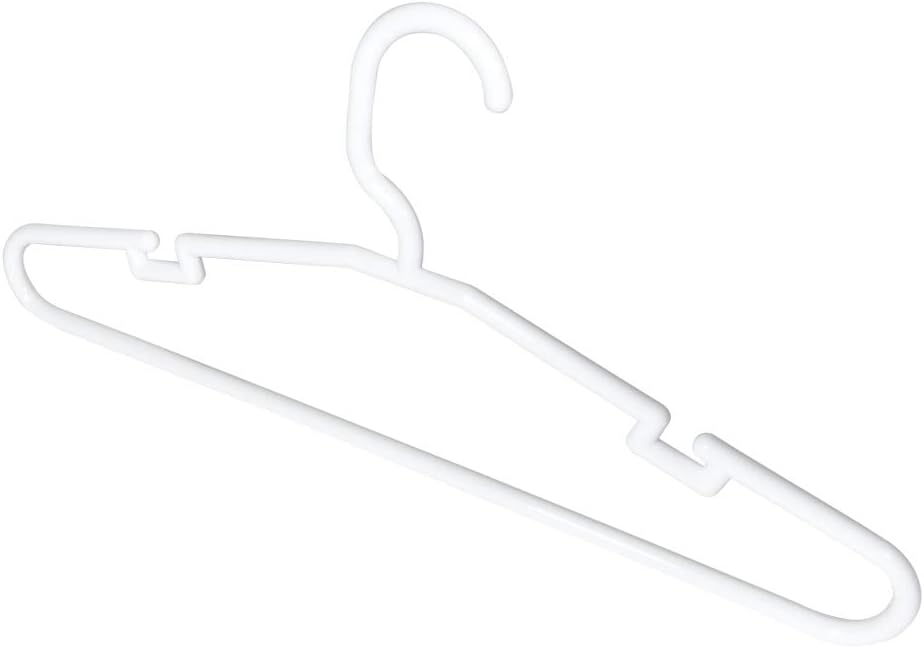 Grucce In Legno Con Mollette Com-Fort House – 25 Pezzi Da 45 Cm, Bianco E Mogano, Gancio In Acciaio Girevole E Tacche Per Bretelle - 2