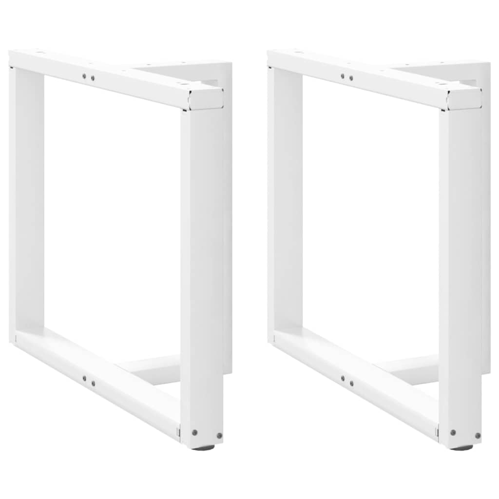 Nogi do stołu jadalnego w kształcie litery T 2 szt. Białe 90x35x(72-73) cm Stal vidaXL