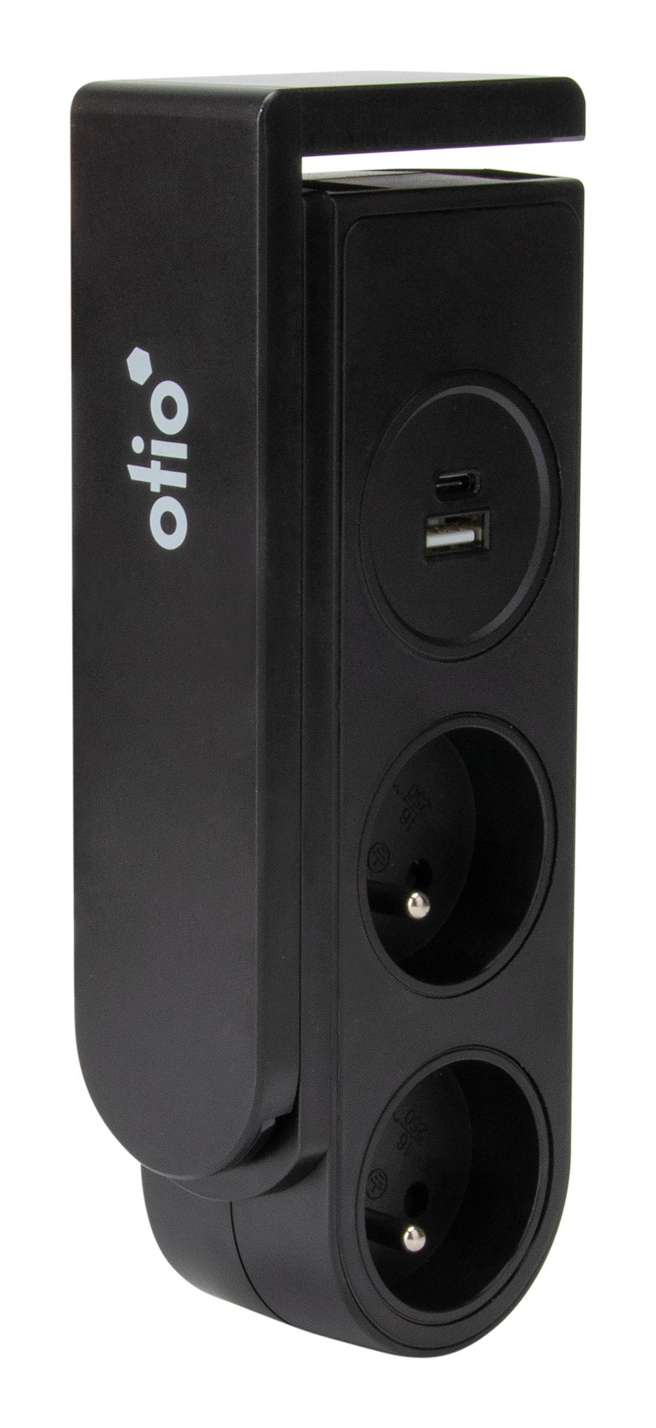 Prise Encastrable Plan De Travail Otio Prise Encastrée USB-C Et Induction QI - Chargeur Plan De Travail 16A Noir Prise Encastrable Usb - 6