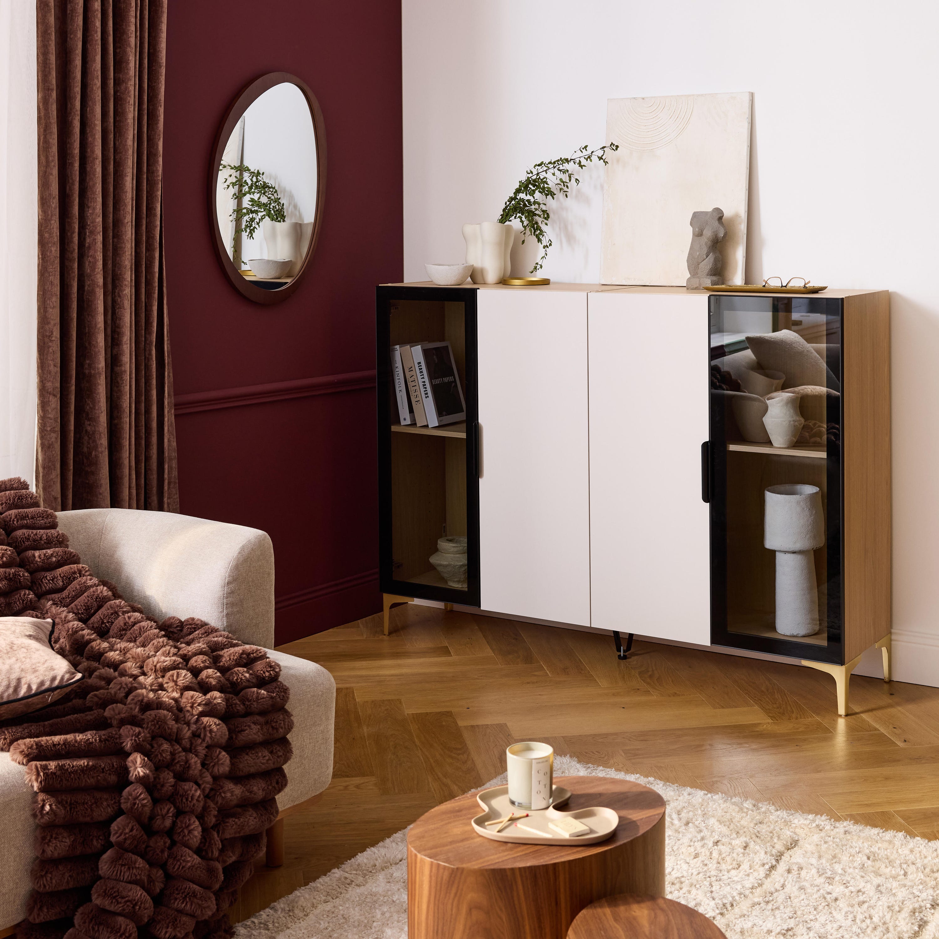Cortina ALARO - L.200 x A.280 cm - Poliéster - Marrom - 7