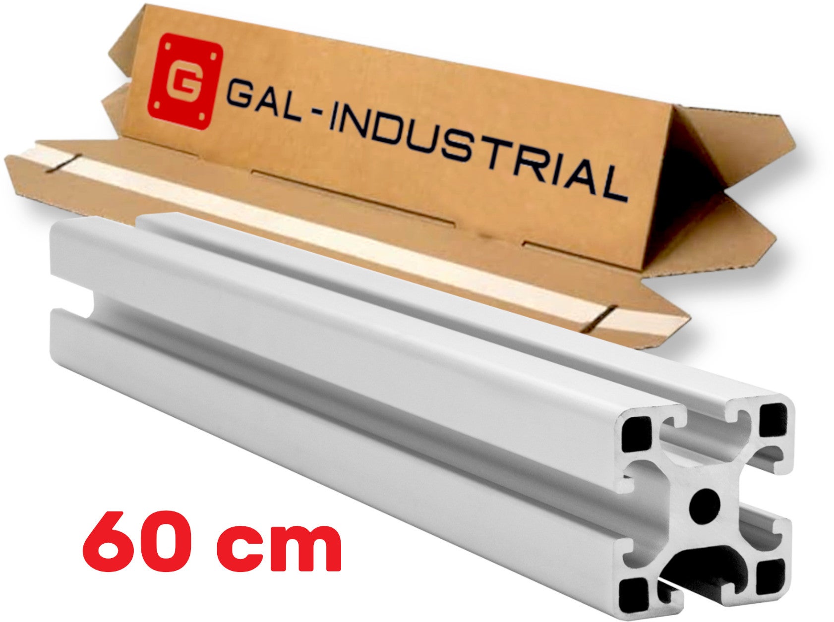 PROFIL KONSTRUKCYJNY ALUMINIOWY 40x40 [8] R 60cm + Cięcie na wymiar