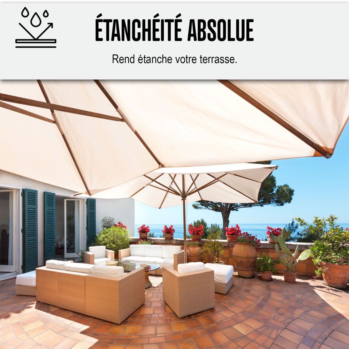 Résine d'étanchéité - réparation terrasse - 10 m², circulation privée, support non poreux Finition Brillante - ARCANE INDUSTRIES - 6