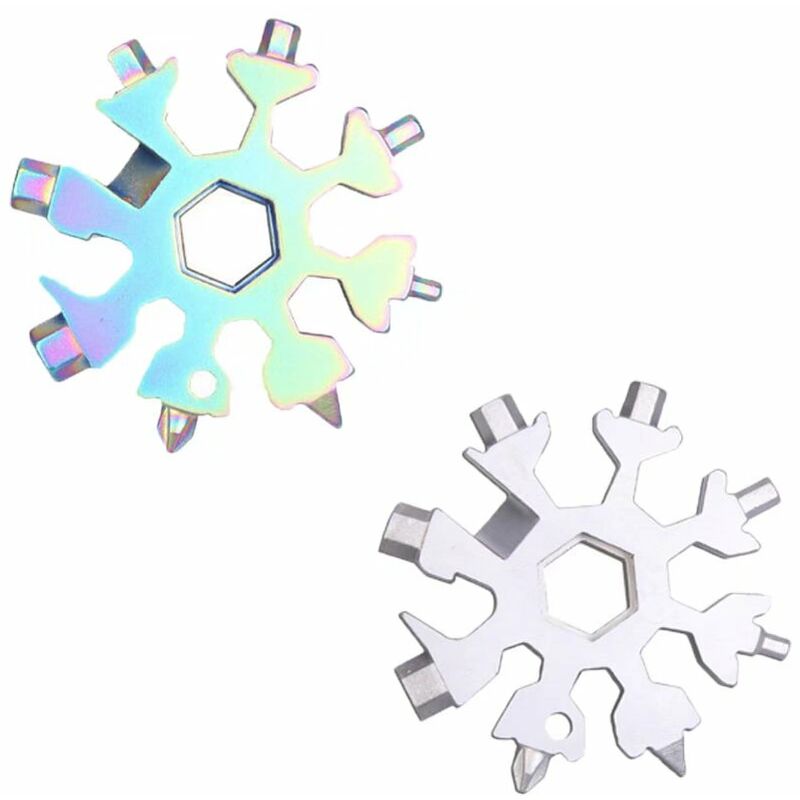 Didiseaon 300 Pièces Clous Flocon De Neige Mini Attaches Parisiennes Scrapbooking - Accessoires Blancs Métal