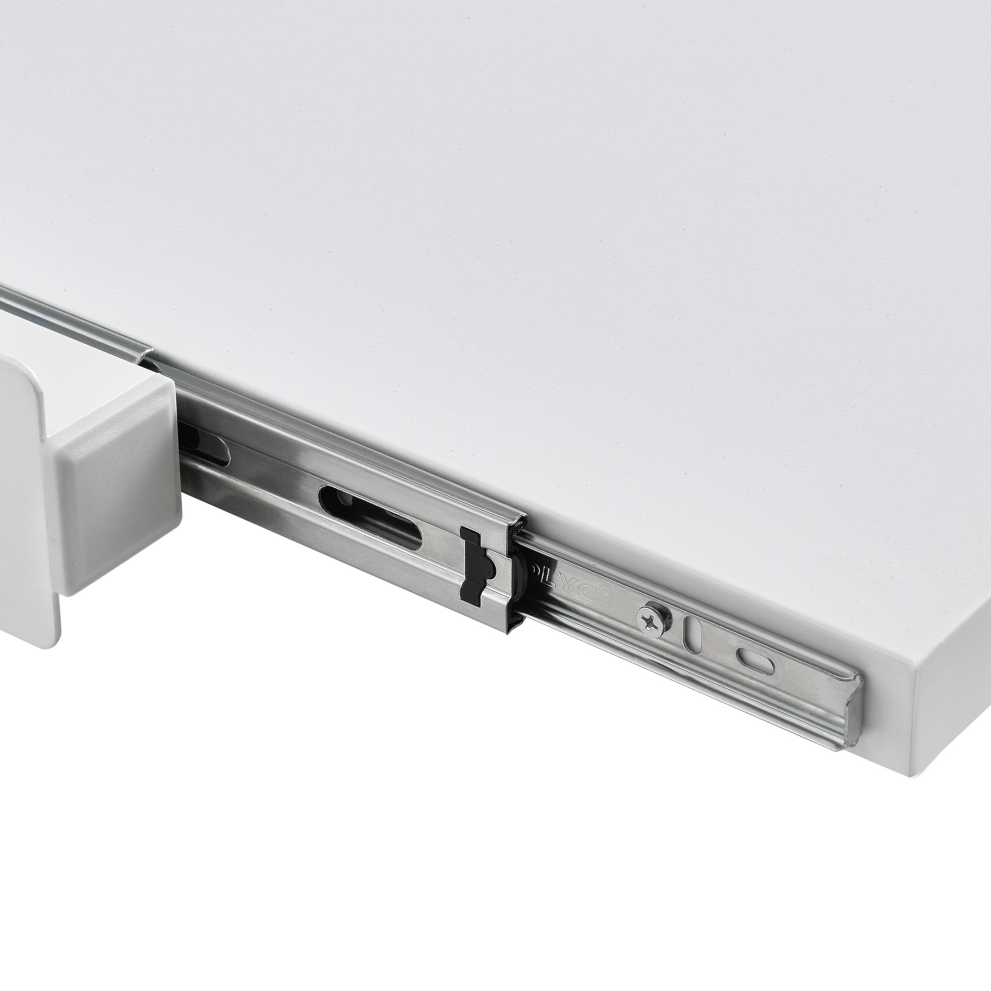 Kit De Superposition Universel Cadre Avec Tablette Coulissante Pour Lave-linge Sèche-linge Standard 60 Cm Machine À Laver Acier Laqué Blanc [en.casa] - 5