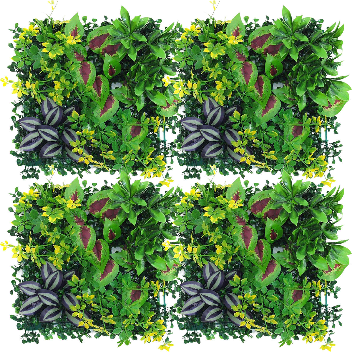 Zestaw sztucznych ścian z roślin sztuczne żywopłoty ogrodzenie dekoracyjne i zapewniające prywatność tło ścienne ze sztucznych kwiatów x cm