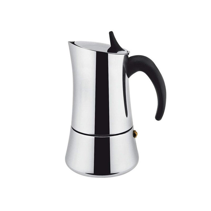 Cafetière Italienne Ilsa Carmencita Aluminium 1 Tasse - Manche Noir Élégant Et Anti-Brûlure