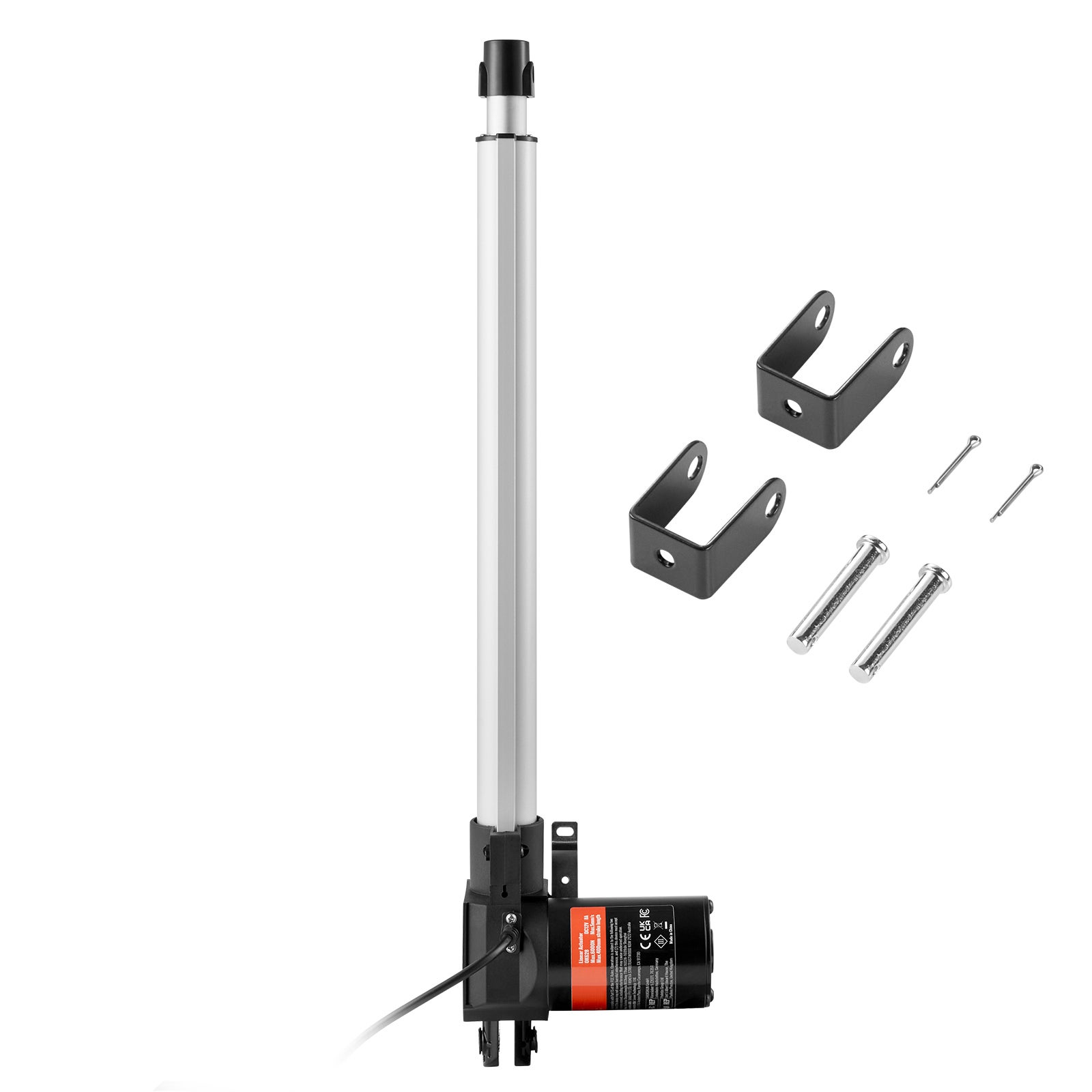 Actionneur Linéaire 12V - Course 30 Pouces (750mm), Force 2000N (440 Lbs), Vitesse 8mm/s, étanche IP65