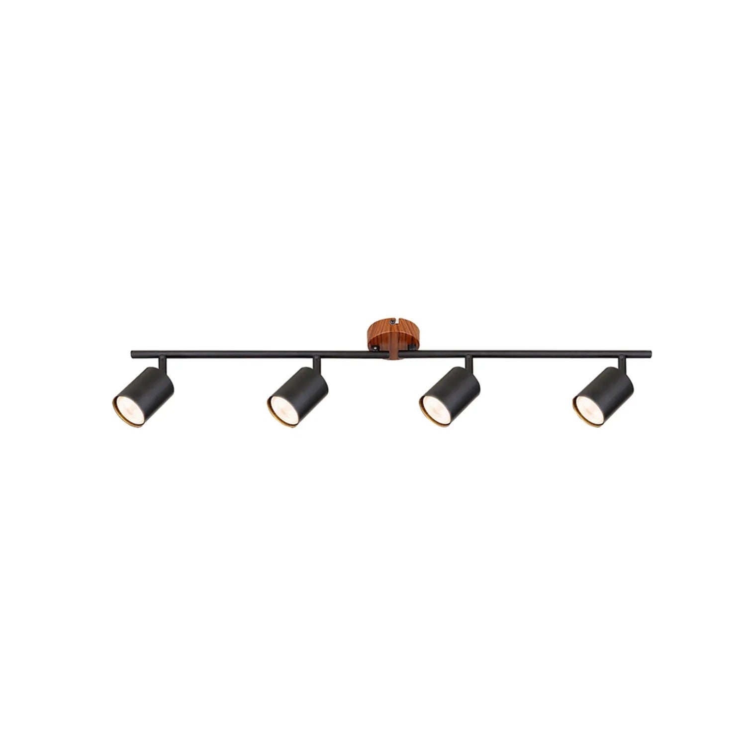 Lampa sufitowa Edmund dąb-czarna 4xGU10x25W metal wym:13x79x5,5cm IP20 Rabalux