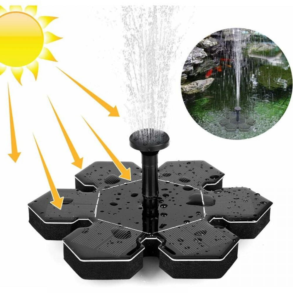 Pompe à Eau Solaire 22W Avec Panneau 50W 12V - Kit Fontaine Écologique Pour Étang, Jardin, Piscine Et Aquarium