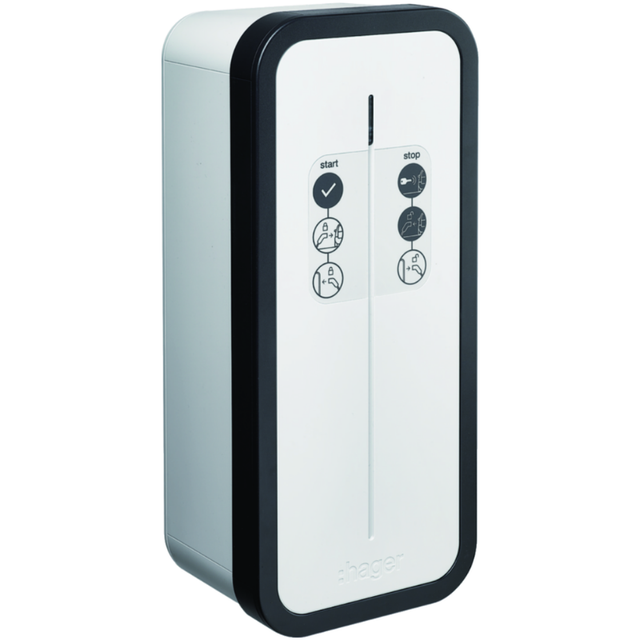 Borne de recharge pour voiture électrique Witty Solar 7 kW avec RFID - HAGER - XEV1K07T2S