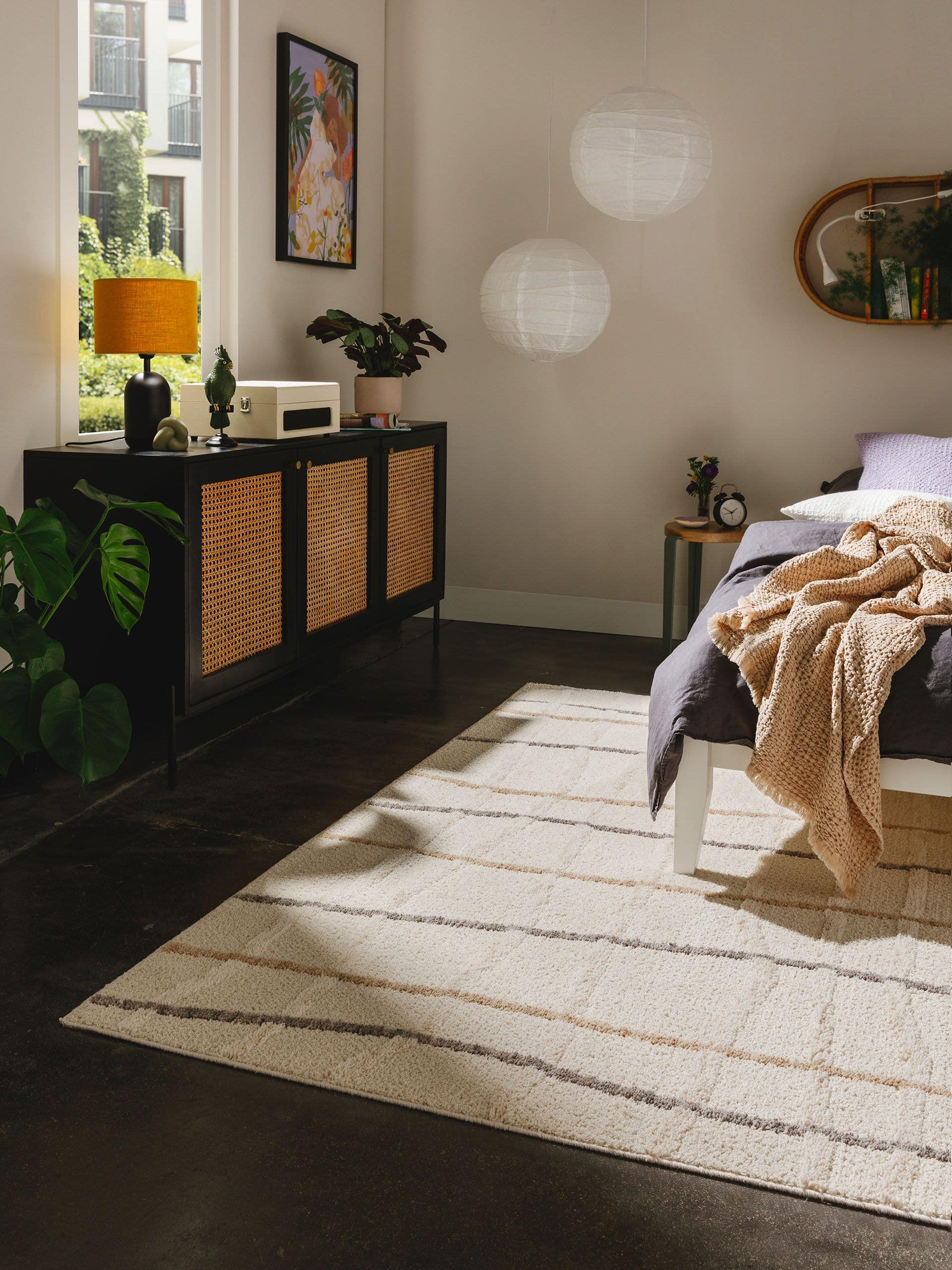 BENUTA - Alfombra Junis crema 120x170 cm - 2