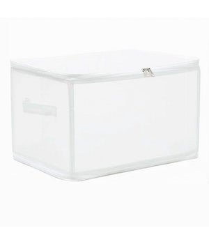 Scatola Portatutto Salvaspazio 50x40x30 Con Ruote - Organizer Rettangolare Per Casa E Giardino