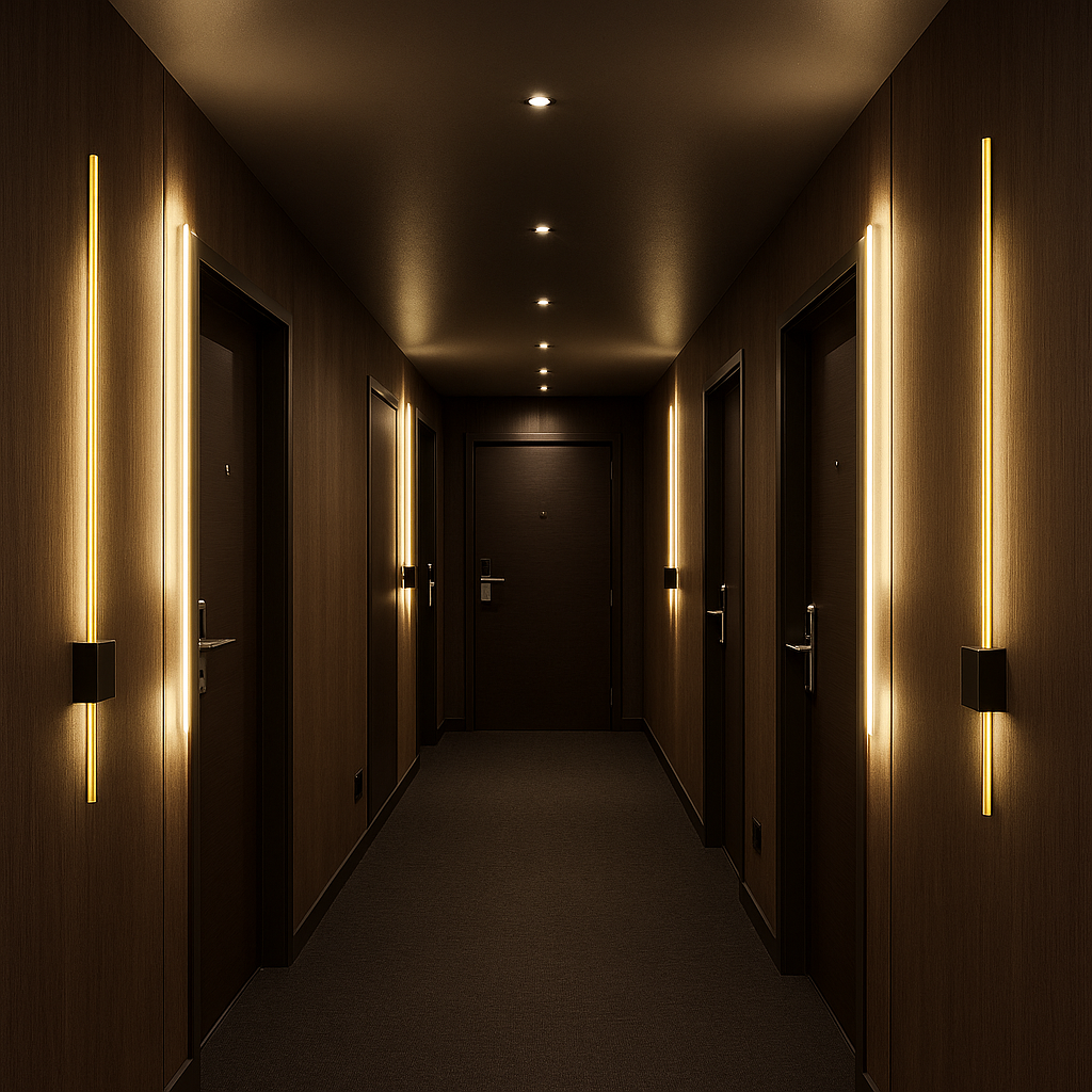 Kinkiet ścienny LED Como 90cm 9W IP20 4000K wewnętrzny zloty czarny lampa MasterLED - 4