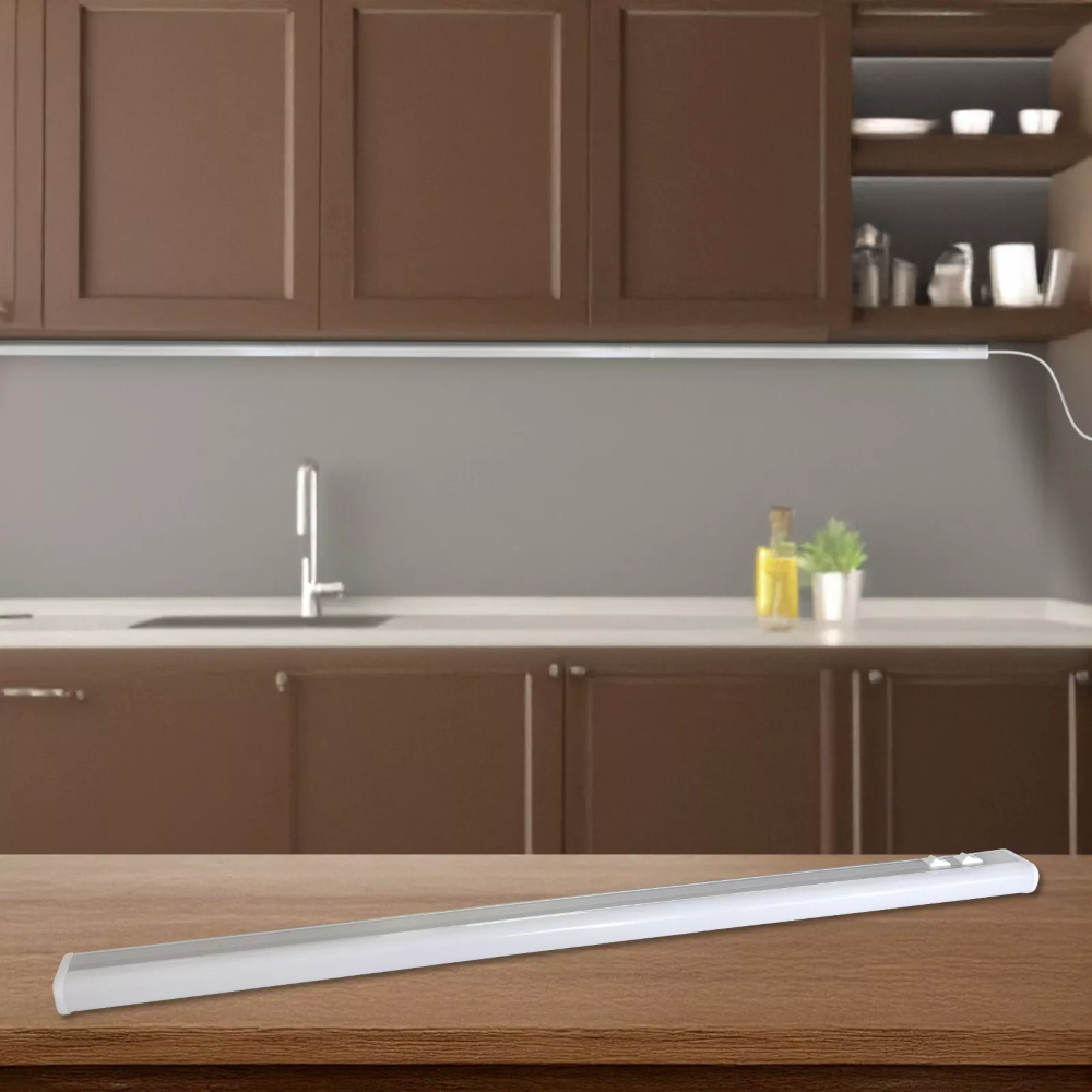 Barra a LED sottopensile reglette luce Neon sotto pensile basso consumo per cucina cambio colore ON OF prolungabile 220V 36W 4000LM 150cm - 4